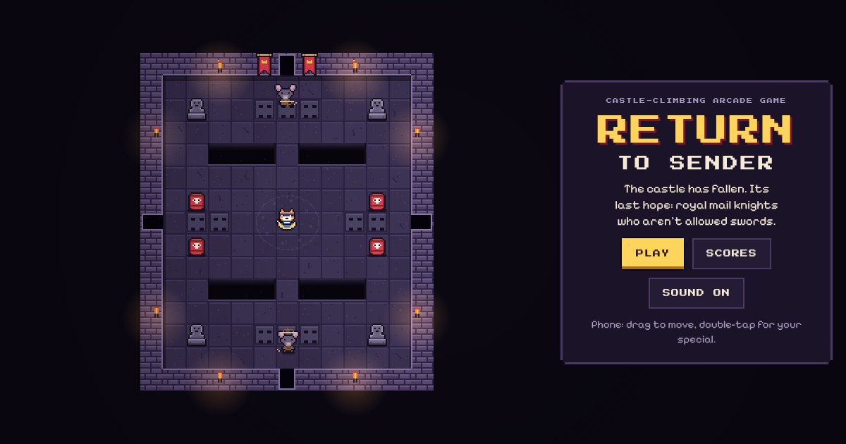A retro arcade style tower climber where your only weapon is a shield